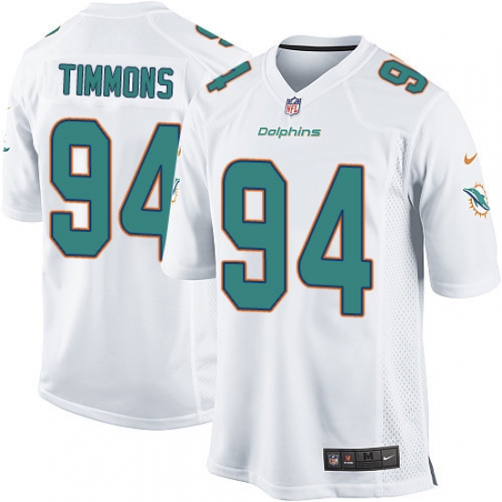 Men's Nike Miami Dolphins #94 Lawrence Timmons Game White NFL Jersey - Ujersey