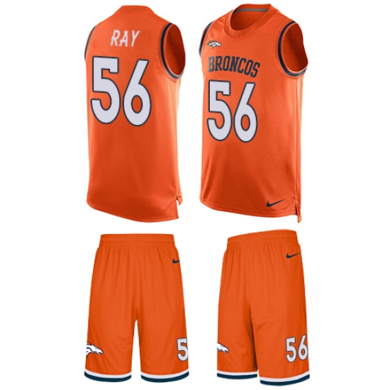 Men's Nike Denver Broncos #56 Shane Ray Limited Orange Tank Top Suit NFL Jersey - Ujersey