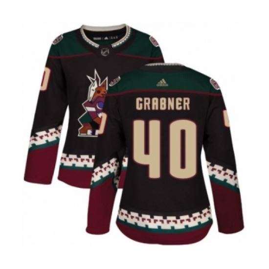 Women's Adidas Arizona Coyotes #40 Michael Grabner Premier Black Alternate NHL Jersey - Ujersey