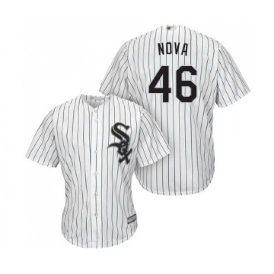 Youth Chicago White Sox #46 Ivan Nova Replica White Home Cool Base Baseball Jersey - Ujersey