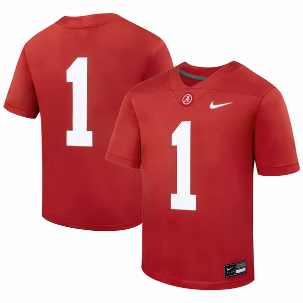 Youth Nike Crimson Alabama Crimson Tide Replica Football Jersey - Ujersey