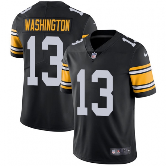 Youth Nike Pittsburgh Steelers #13 James Washington Black Alternate Vapor Untouchable Limited Player NFL Jersey - Ujersey