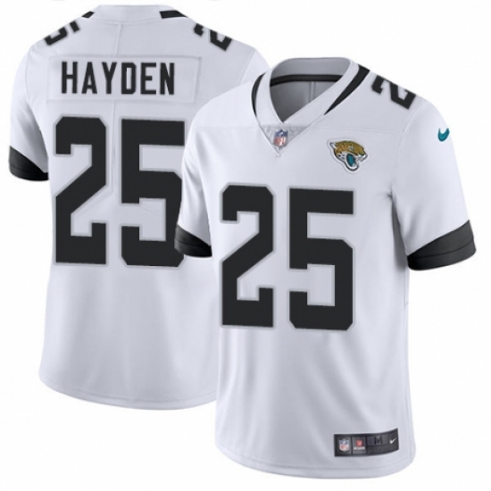 Youth Nike Jacksonville Jaguars #25 D.J. Hayden White Vapor Untouchable Limited Player NFL Jersey - Ujersey