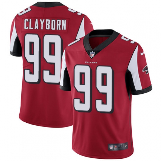 Youth Nike Atlanta Falcons #99 Adrian Clayborn Red Team Color Vapor Untouchable Limited Player NFL Jersey - Ujersey