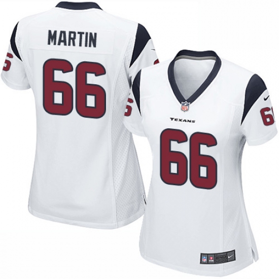 Women's Nike Houston Texans #66 Nick Martin Game White NFL Jersey - Ujersey