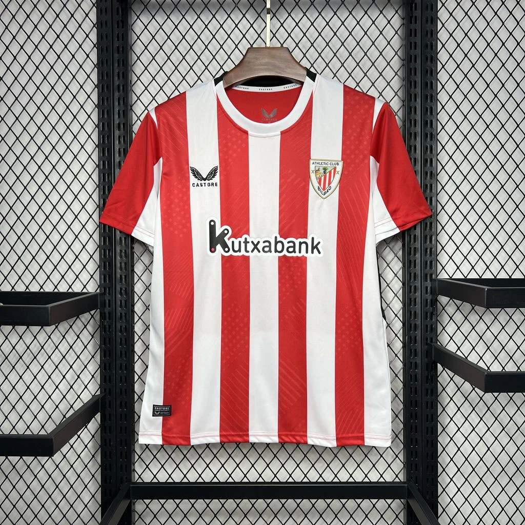Athletic Club de Bilbao Soccer Jersey Home Custom Shirt 2024/25 - Ujersey NHL
