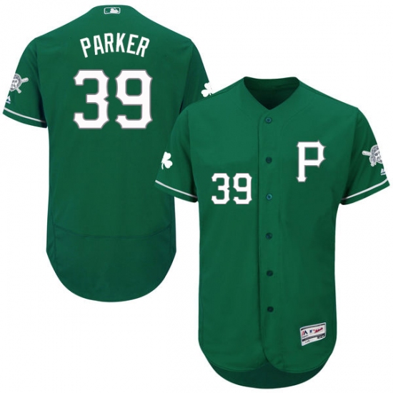 Men's Majestic Pittsburgh Pirates #39 Dave Parker Green Celtic Flexbase Authentic Collection MLB Jersey - Ujersey