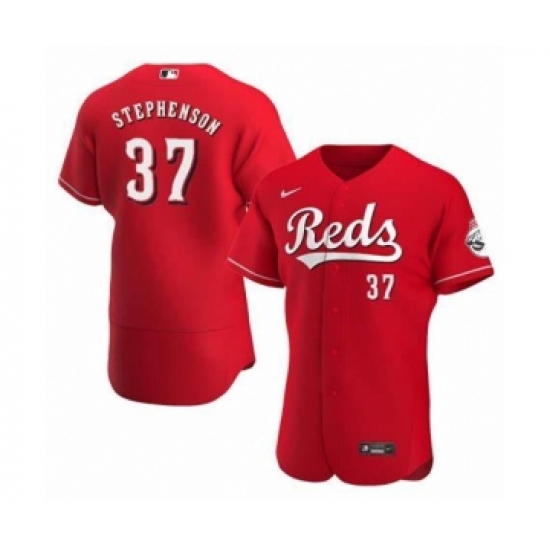 Men's Cincinnati Reds #37 Tyler Stephenson Red Stitched MLB Flex Base Nike Jersey - Ujersey