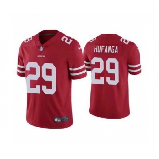 Men San Francisco 49ers #29 Talanoa Hufanga Red Vapor Limited Jersey - Ujersey