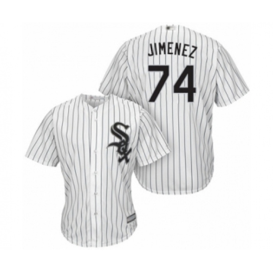 Youth Chicago White Sox #74 Eloy Jimenez Authentic White Home Cool Base Baseball Jersey - Ujersey