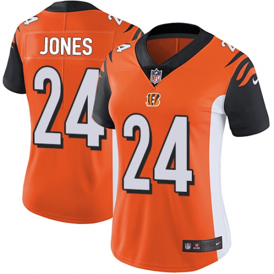 Women's Nike Cincinnati Bengals #24 Adam Jones Vapor Untouchable Limited Orange Alternate NFL Jersey - Ujersey