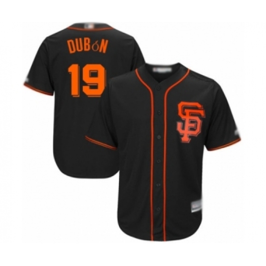 Youth San Francisco Giants #19 Mauricio Dubon Authentic Black Alternate Cool Base Baseball Player Jersey - Ujersey