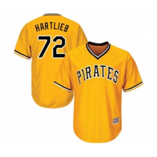 Youth Pittsburgh Pirates #22 Geoff Hartlieb Authentic Gold Alternate Cool Base Baseball Player Jersey - Ujersey