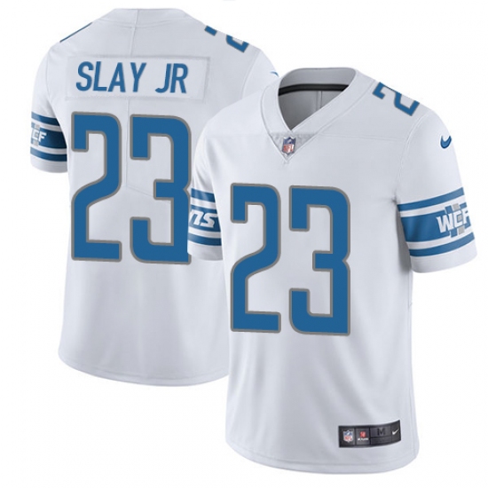 Men's Nike Detroit Lions #23 Darius Slay Jr White Vapor Untouchable Limited Player NFL Jersey - Ujersey