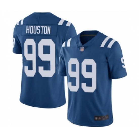 Men's Indianapolis Colts #99 Justin Houston Royal Blue Team Color Vapor Untouchable Limited Player Football Jersey - Ujersey