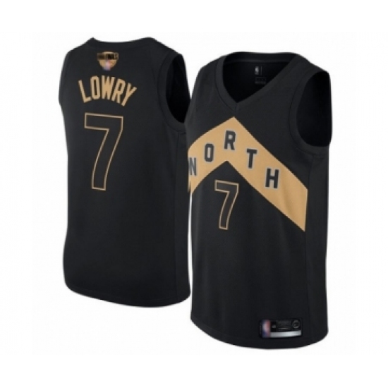 Women's Toronto Raptors #7 Kyle Lowry Swingman Black 2019 Basketball Finals Bound Jersey - City Edition - Ujersey