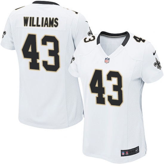 Women's Nike New Orleans Saints #43 Marcus Williams Game White NFL Jersey - Ujersey