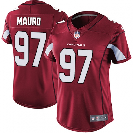 Women's Nike Arizona Cardinals #97 Josh Mauro Red Team Color Vapor Untouchable Limited Player NFL Jersey - Ujersey