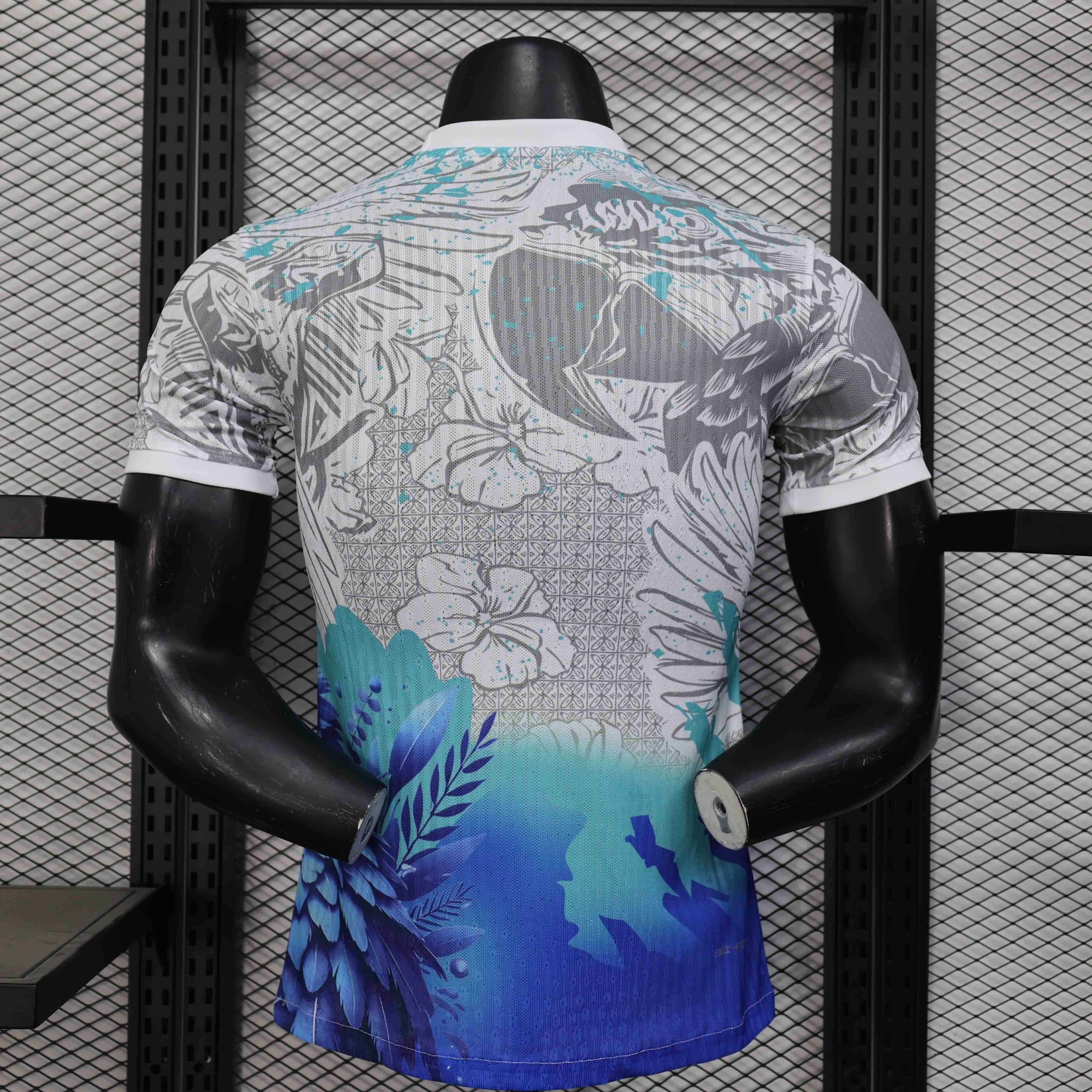 Brazil Soccer Jersey Blue Parrot Special Edition Shirt 2025 - Ujersey NHL