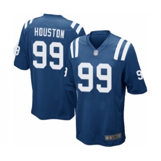 Men's Indianapolis Colts #99 Justin Houston Game Royal Blue Team Color Football Jersey - Ujersey