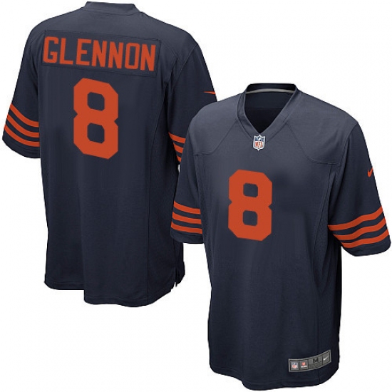 Men's Nike Chicago Bears #8 Mike Glennon Game Navy Blue Alternate NFL Jersey - Ujersey