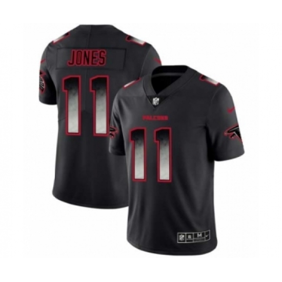 Men Atlanta Falcons #11 Julio Jones Black Smoke Fashion Limited Jersey - Ujersey