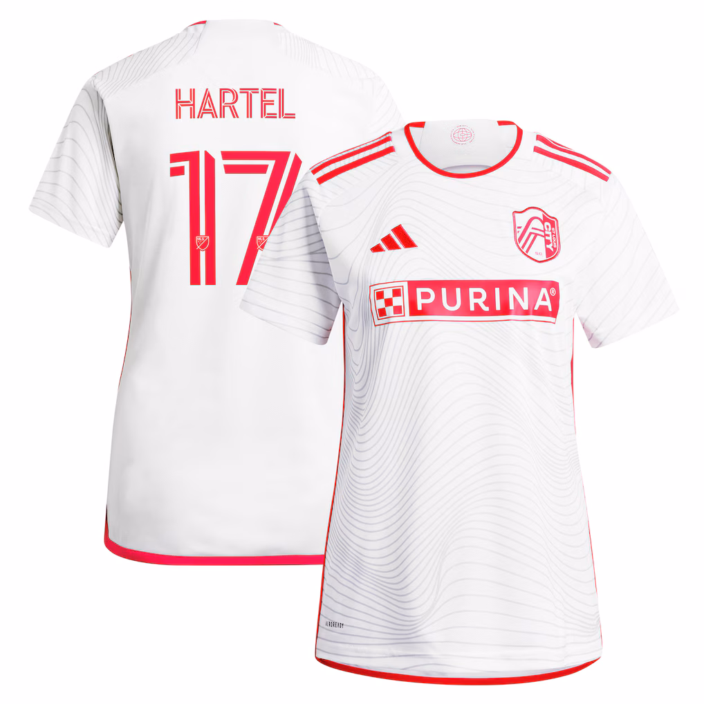Women's St. Louis City SC Marcel Hartel adidas White 2024 The Confluence Kit Replica Player Jersey - Ujersey NHL