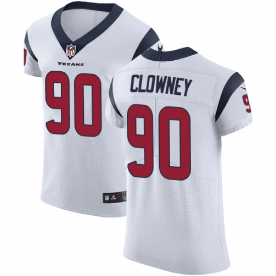 Men's Nike Houston Texans #90 Jadeveon Clowney White Vapor Untouchable Elite Player NFL Jersey - Ujersey