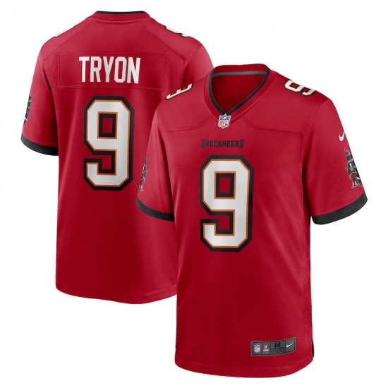 Men's Tampa Bay Buccaneers #9 Joe Tryon Nike Red 2021 NFL Draft First Round Pick No. 32 Game Jersey - Ujersey