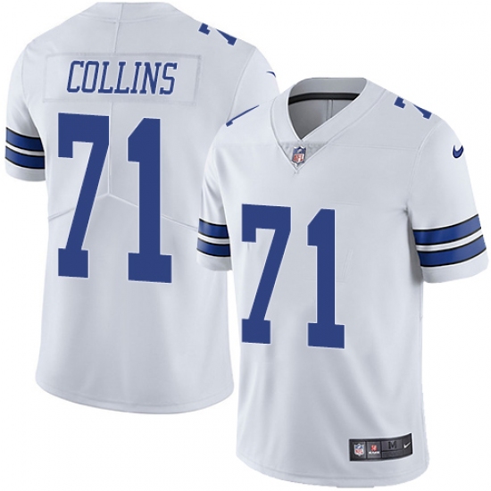 Men's Nike Dallas Cowboys #71 La'el Collins White Vapor Untouchable Limited Player NFL Jersey - Ujersey