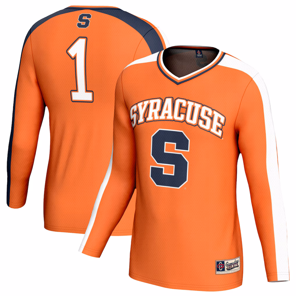 Youth GameDay Greats Orange #1 Syracuse Orange Lightweight Collegiate Volleyball Fashion Jersey