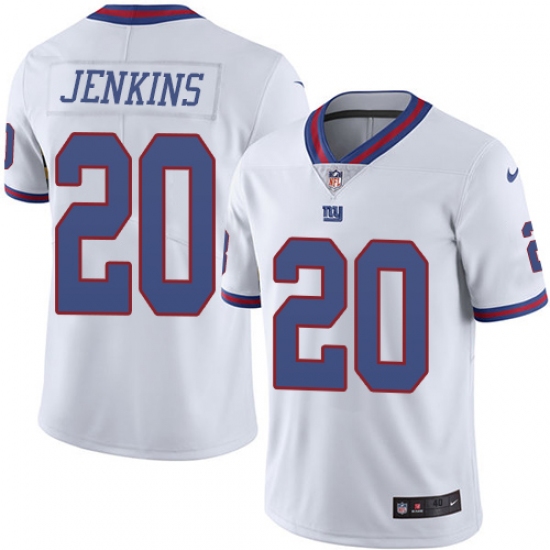 Men's Nike New York Giants #20 Janoris Jenkins Elite White Rush Vapor Untouchable NFL Jersey - Ujersey