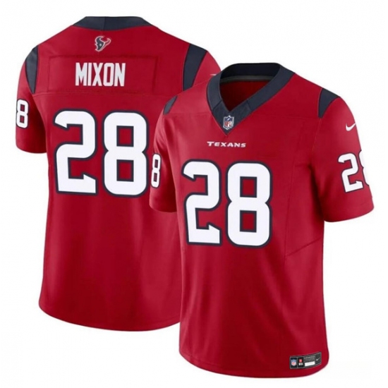 Youth Houston Texans #28 Joe Mixon Red 2024 F.U.S.E. Vapor Untouchable Limited Football Stitched Jersey - Ujersey