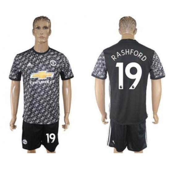Manchester United #19 Rashford Black Soccer Club Jersey