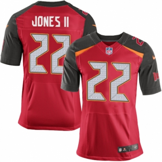 Men's Nike Tampa Bay Buccaneers #22 Ronald Jones II Elite Red Team Color NFL Jersey - Ujersey