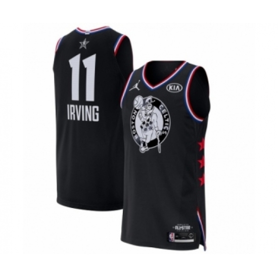 Men's Jordan Boston Celtics #11 Kyrie Irving Authentic Black 2019 All-Star Game Basketball Jersey - Ujersey