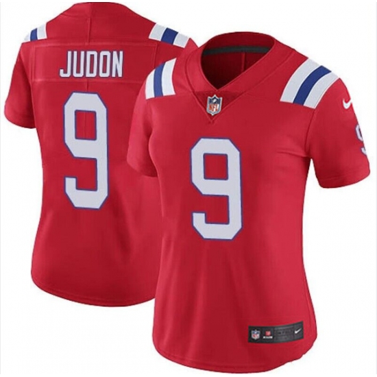 Women's New England Patriots #9 Matt Judon Red Red Vapor Untouchable Limited Stitched Jersey(Run Small) - Ujersey
