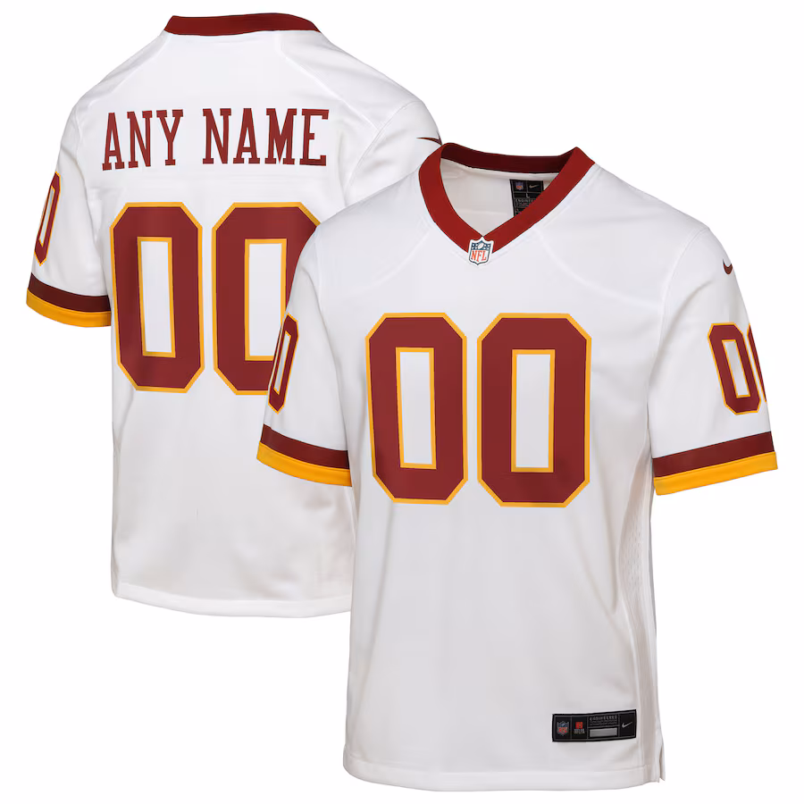 Youth Washington Commanders Nike White Game Super Bowl Era Custom Jersey - Ujersey