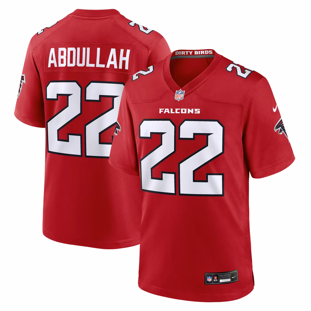 Men's Atlanta Falcons Yasir Abdullah Nike Red Team Game Jersey - Ujersey