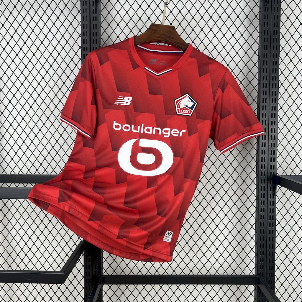 Lille OSC Soccer Jersey Home Custom Shirt 2025-26 - ujerseystore