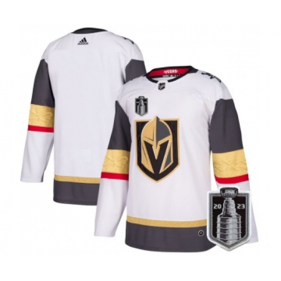 Men's Vegas Golden Knights Blank White 2023 Stanley Cup Final Stitched Jersey