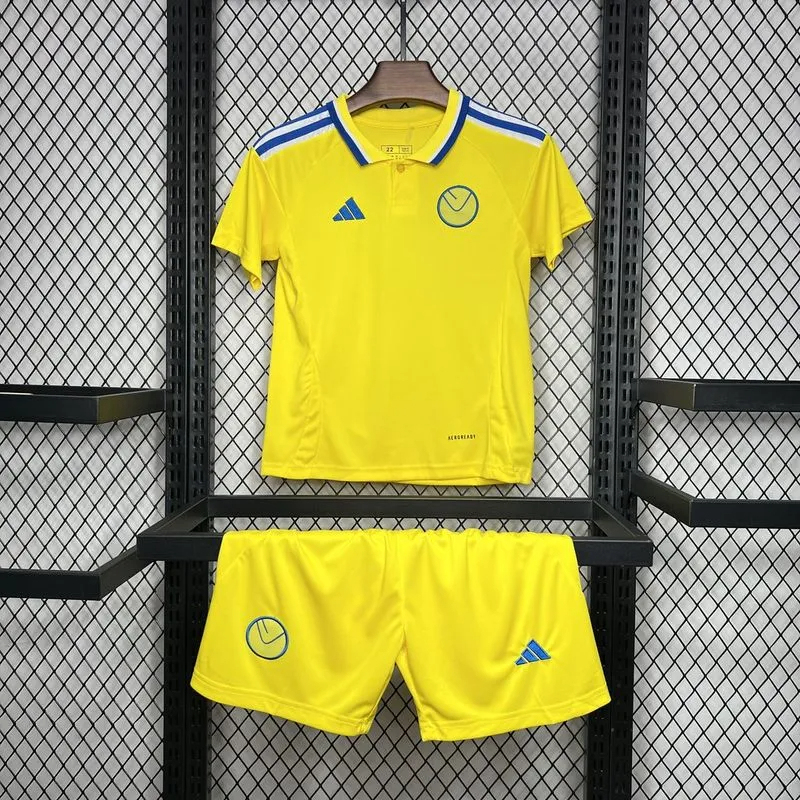 Leeds United Football Jersey Away Kids Kit Jersey+Shorts 2024/25 - U-jersey
