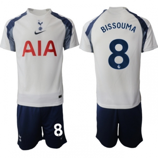Men Tottenham Hotspur 2026 Soccer Jerseys White #8 BISSOUMA
