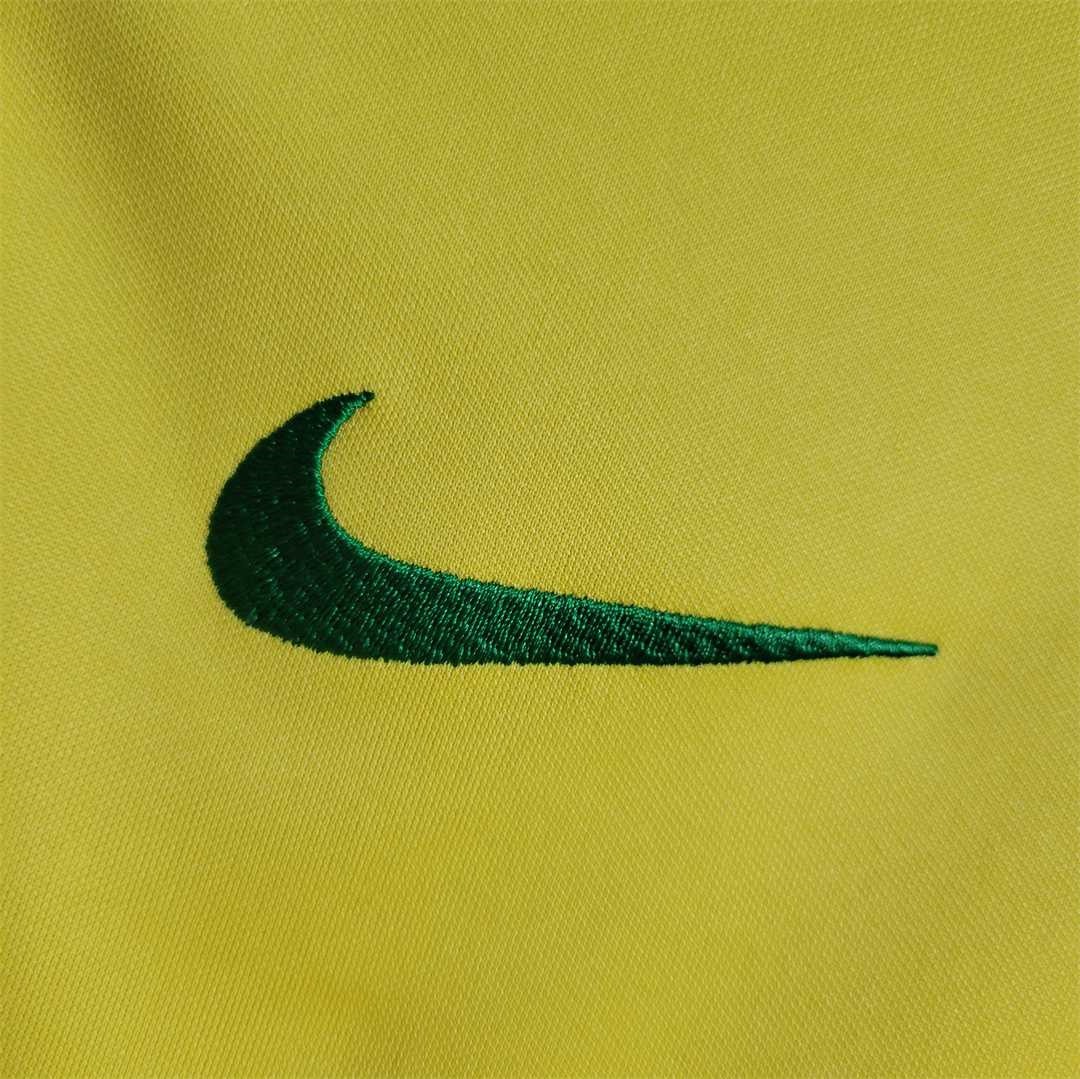 Brazil Retro Jersey Custom Home Soccer Jersey 2021