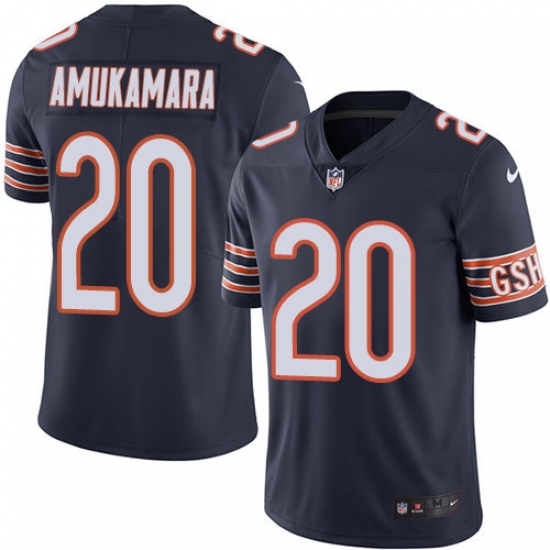 Men's Nike Chicago Bears #20 Prince Amukamara Navy Blue Team Color Vapor Untouchable Limited Player NFL Jersey - Ujersey