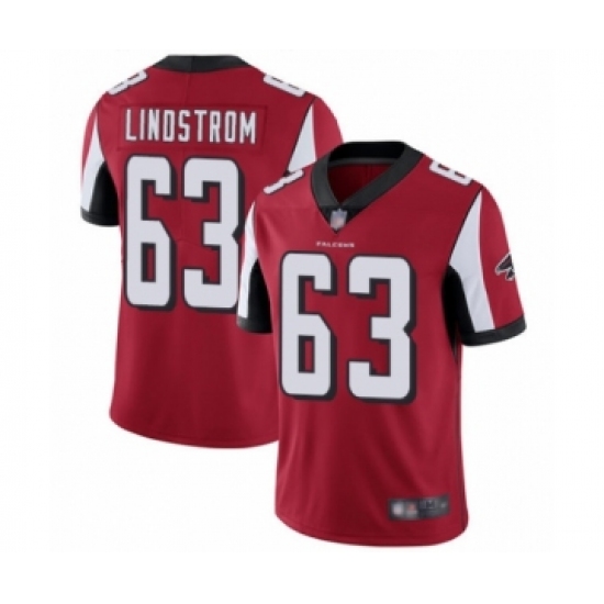 Men's Atlanta Falcons #63 Chris Lindstrom Red Team Color Vapor Untouchable Limited Player Football Jersey - Ujersey