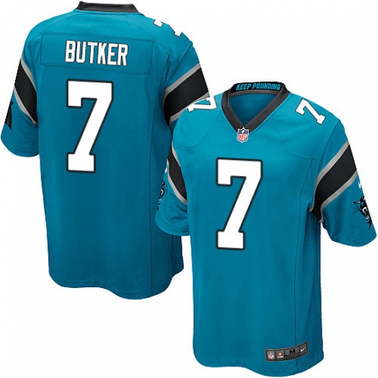 Men's Nike Carolina Panthers #7 Harrison Butker Game Blue Alternate NFL Jersey - Ujersey