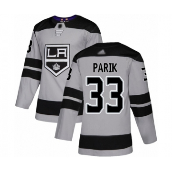 Men's Los Angeles Kings #33 Lukas Parik Authentic Gray Alternate Hockey Jersey