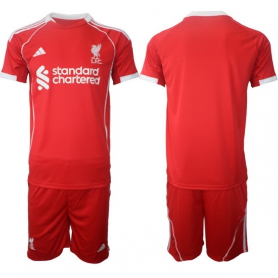 Men Liverpool 2026 Soccer Jerseys Red BLANK