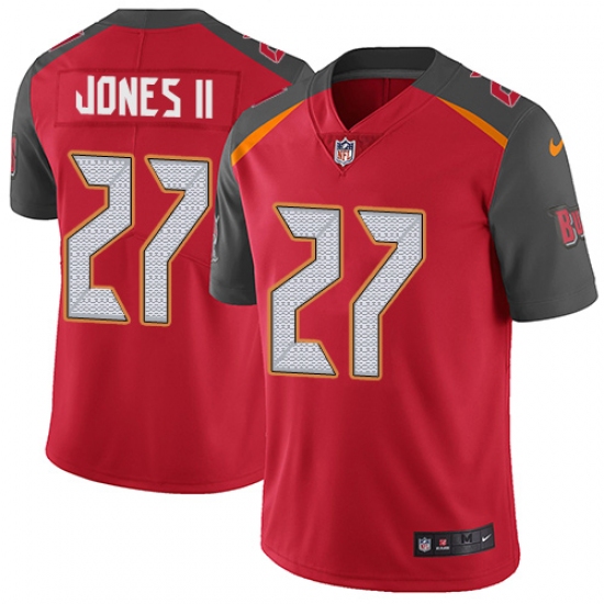 Youth Nike Tampa Bay Buccaneers #27 Ronald Jones II Red Team Color Stitched NFL Vapor Untouchable Limited Jersey - Ujersey